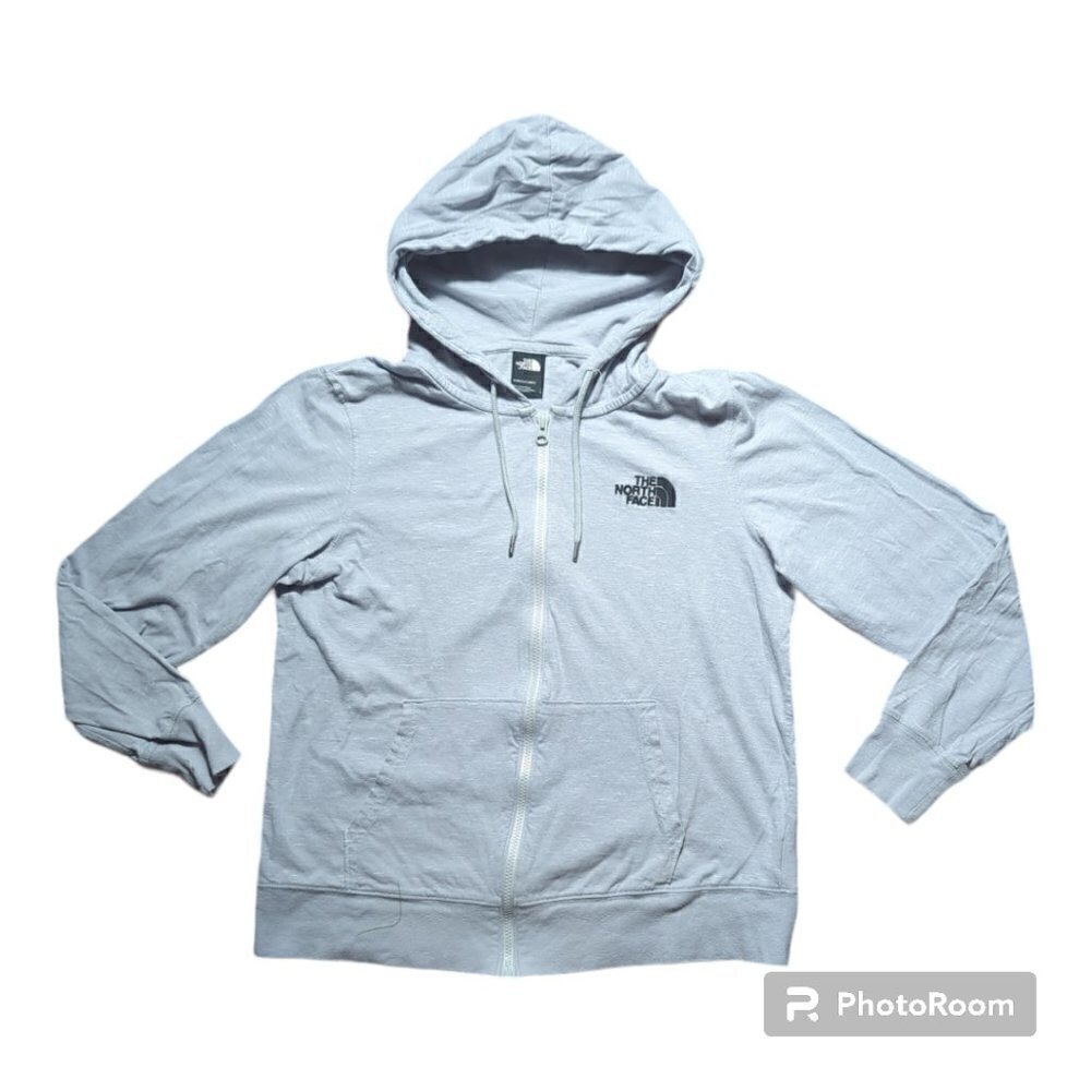 The North Face Women's Hoodie Color Gray Size Large L Long Sleeves